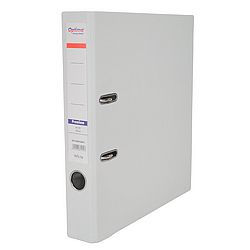 biblioraft-a4-plastifiat-pp-pp-margine-metalica-50-mm-optima-premium-alb